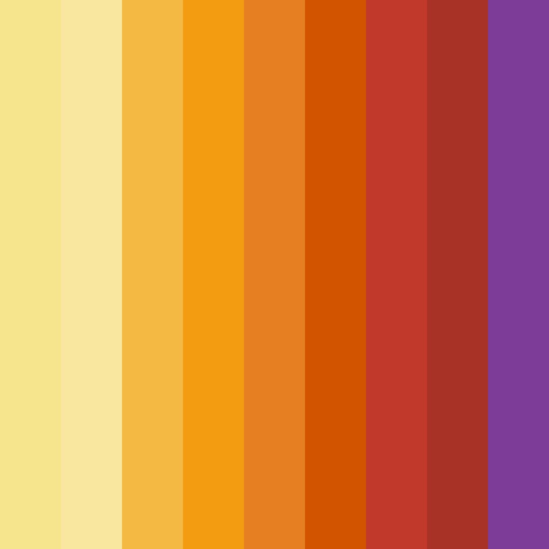 Download autumn ember glow color palette PNG image (square)