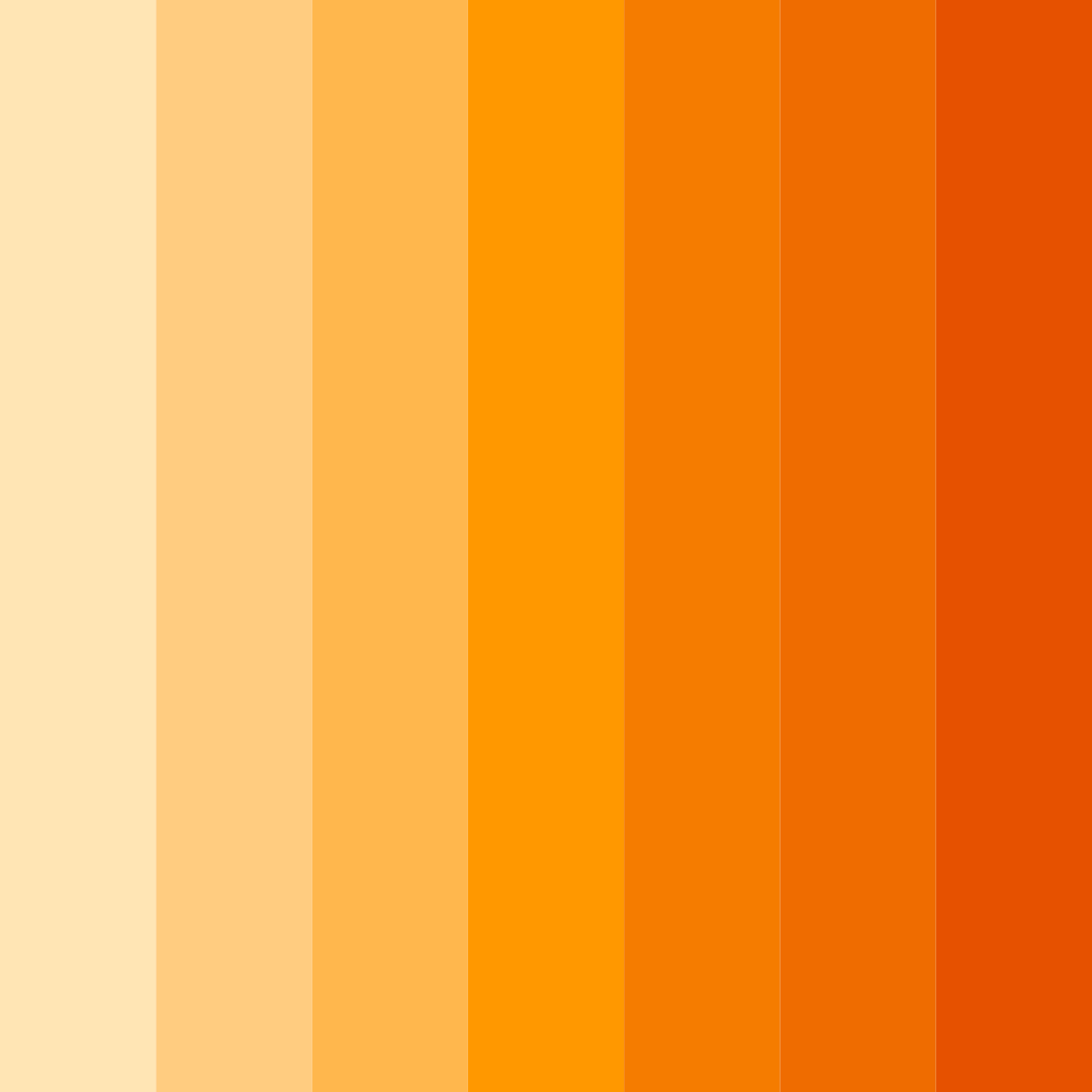 Download citrus sunset color palette PNG image (square)