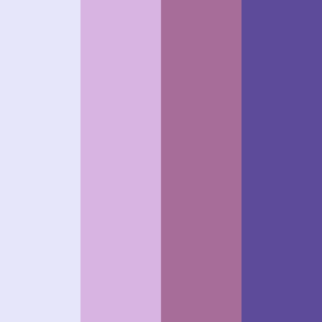 Download whimsical lavender dreams color palette PNG image (square)