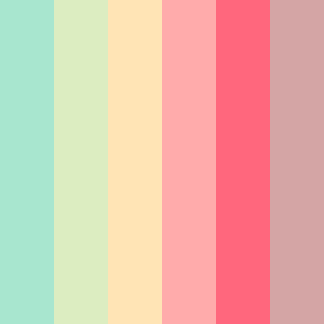 Download neon tropic fusion color palette PNG image (square)