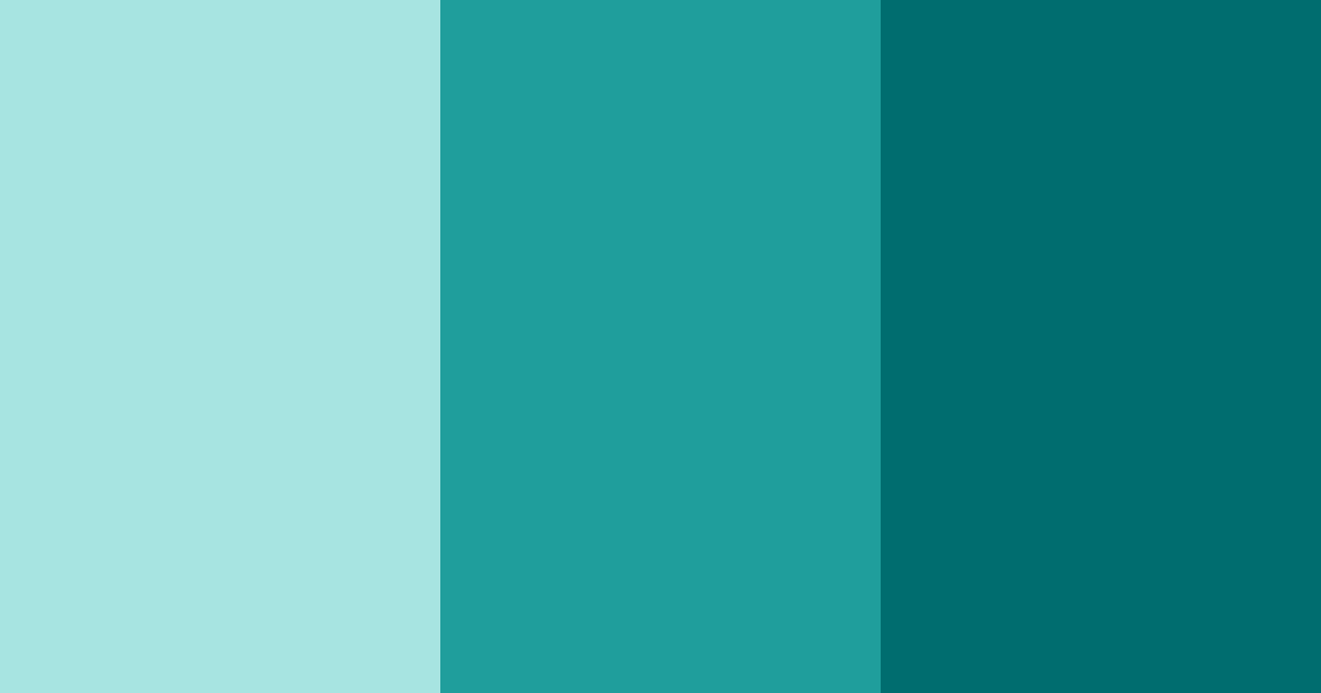 Download teal peacock color palette PNG image (landscape)