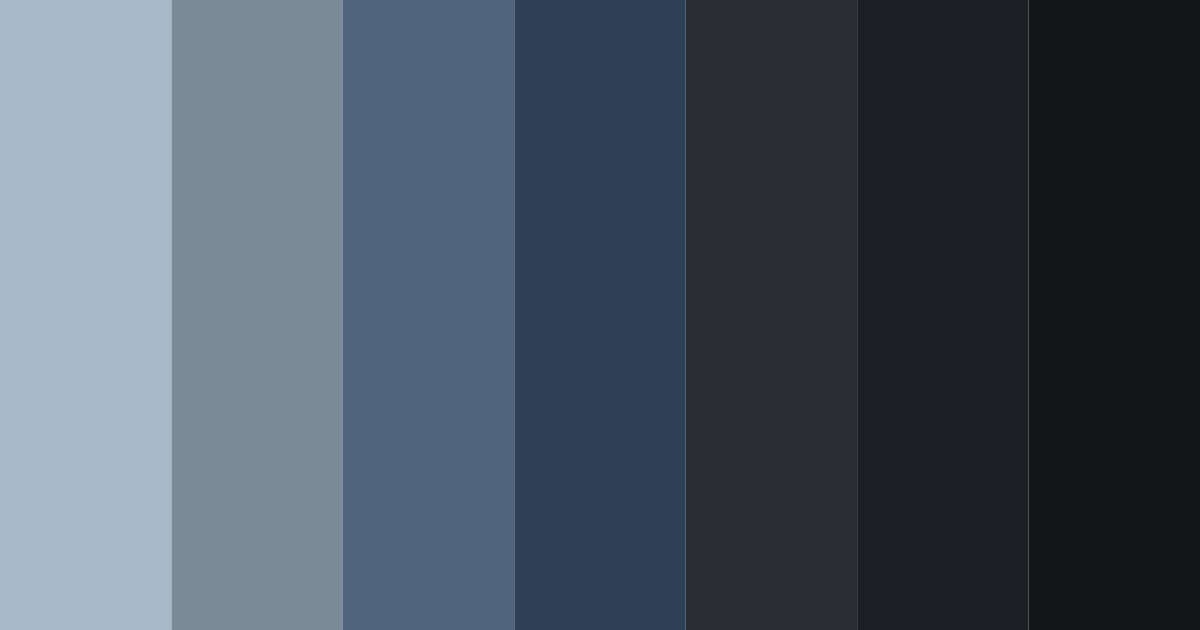 Download midnight steel color palette PNG image (landscape)