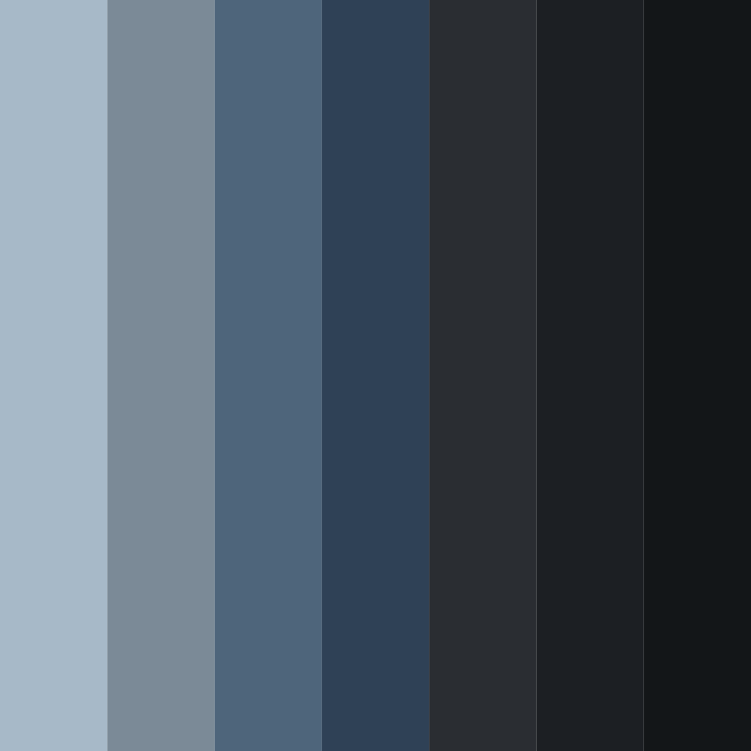 Download midnight steel color palette PNG image (square)