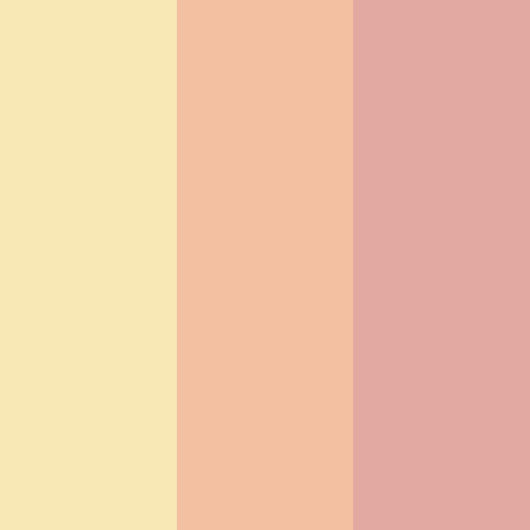 Download peachy tones color palette PNG image (square)