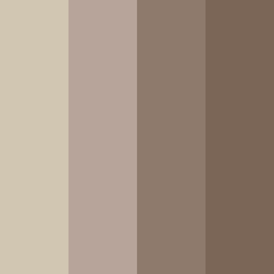 Download brown shades color palette PNG image (square)