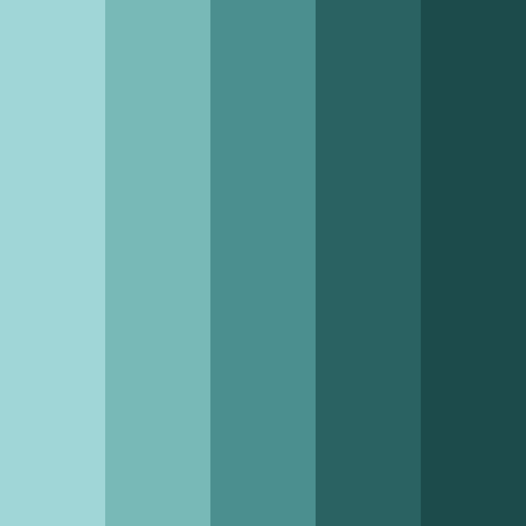 Download abyssal teal color palette PNG image (square)