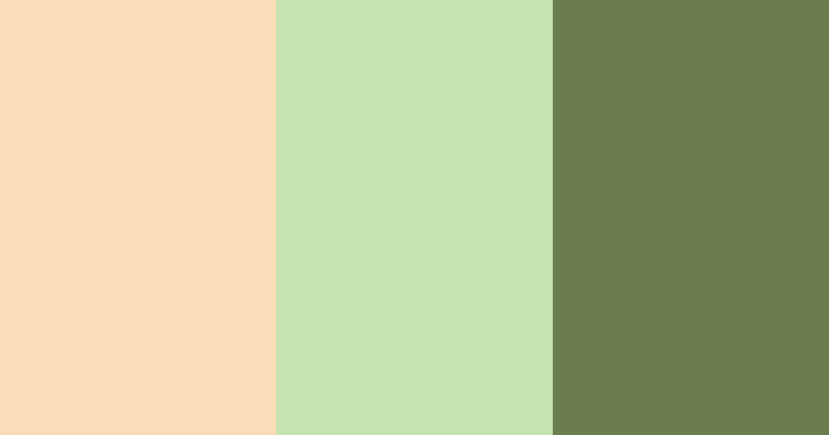 Download amber green peach color palette PNG image (landscape)