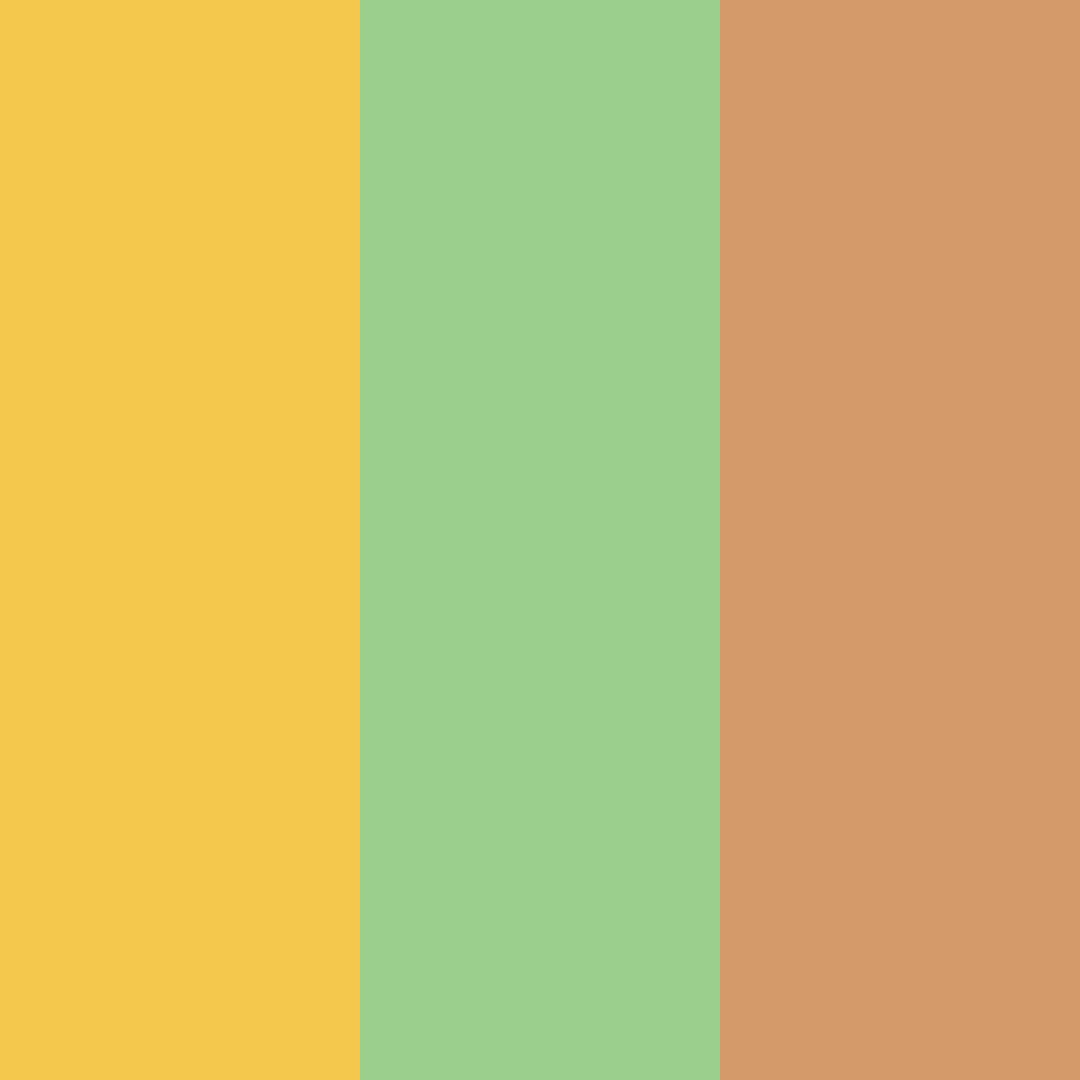 Download amber green peach color palette PNG image (square)