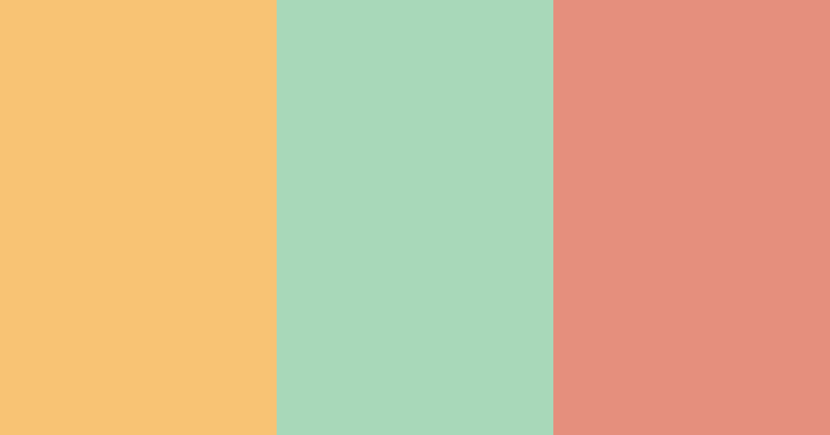 Download amber green peach color palette PNG image (landscape)