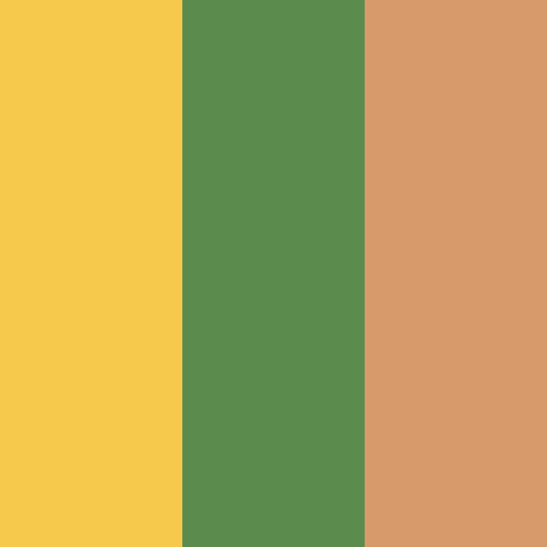 Download amber green peach color palette PNG image (square)