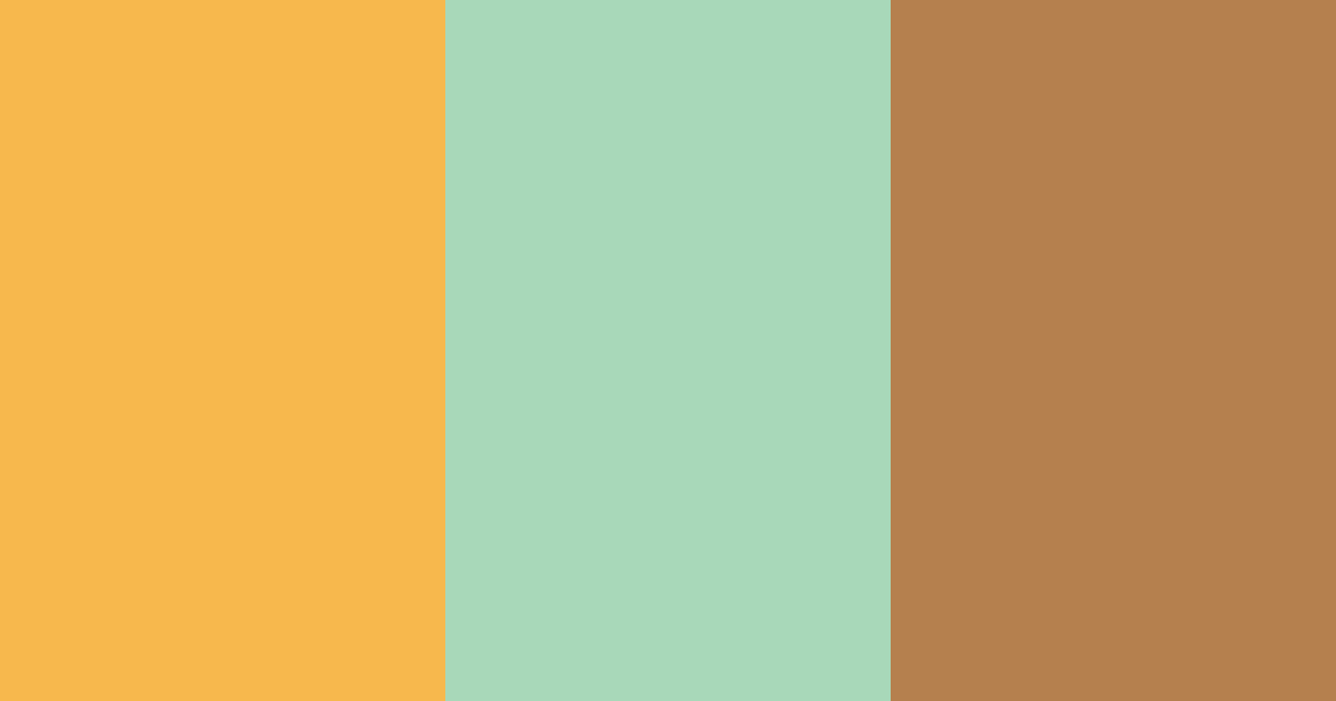 Download amber greens color palette PNG image (landscape)