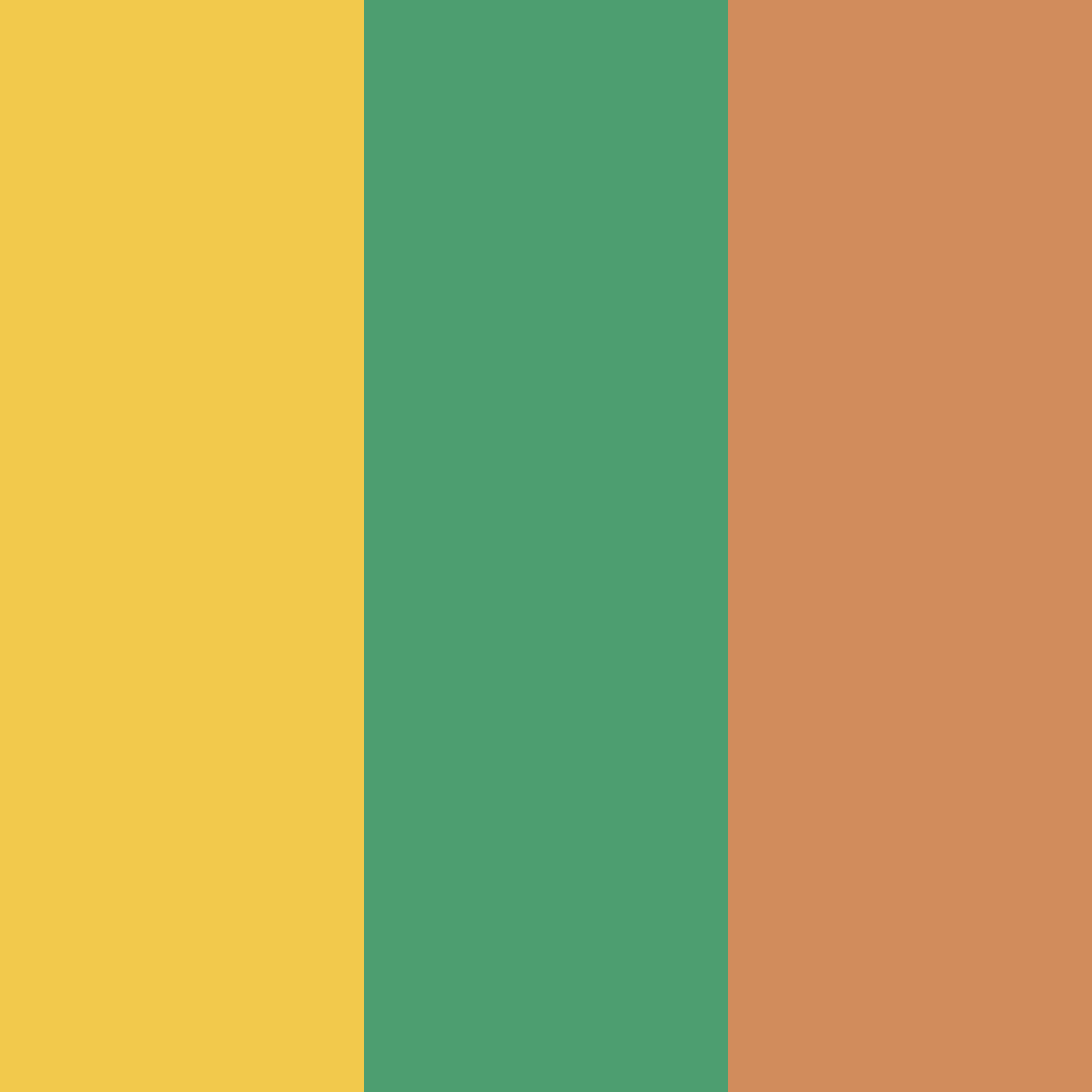 Download amber green peach color palette PNG image (square)