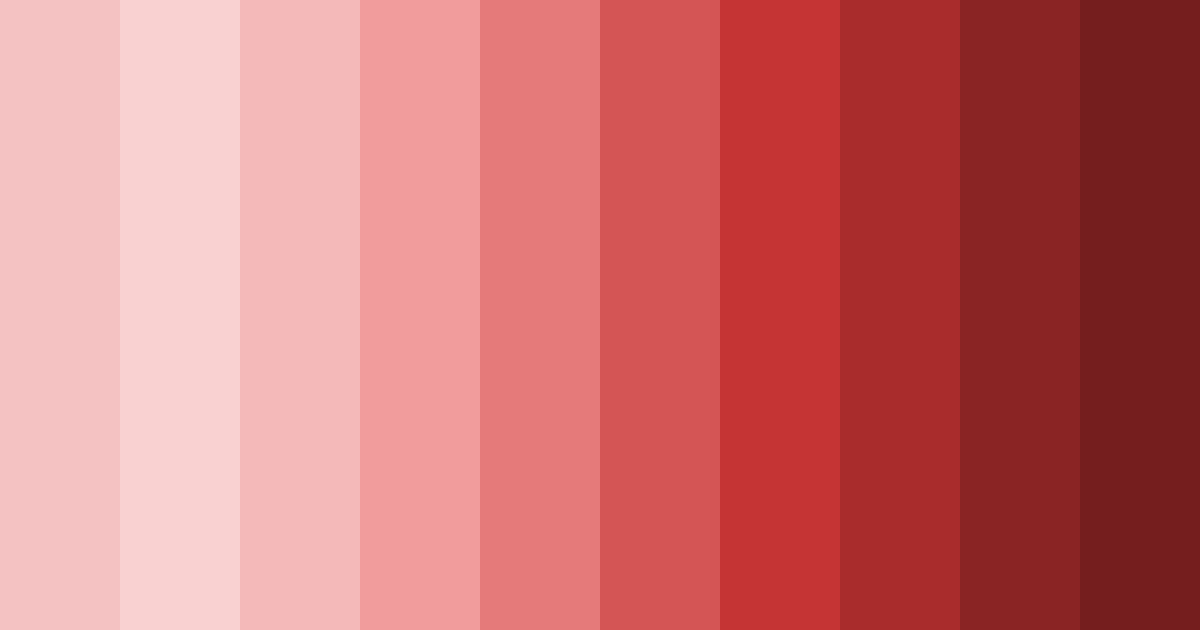 Download shades of red color palette PNG image (landscape)