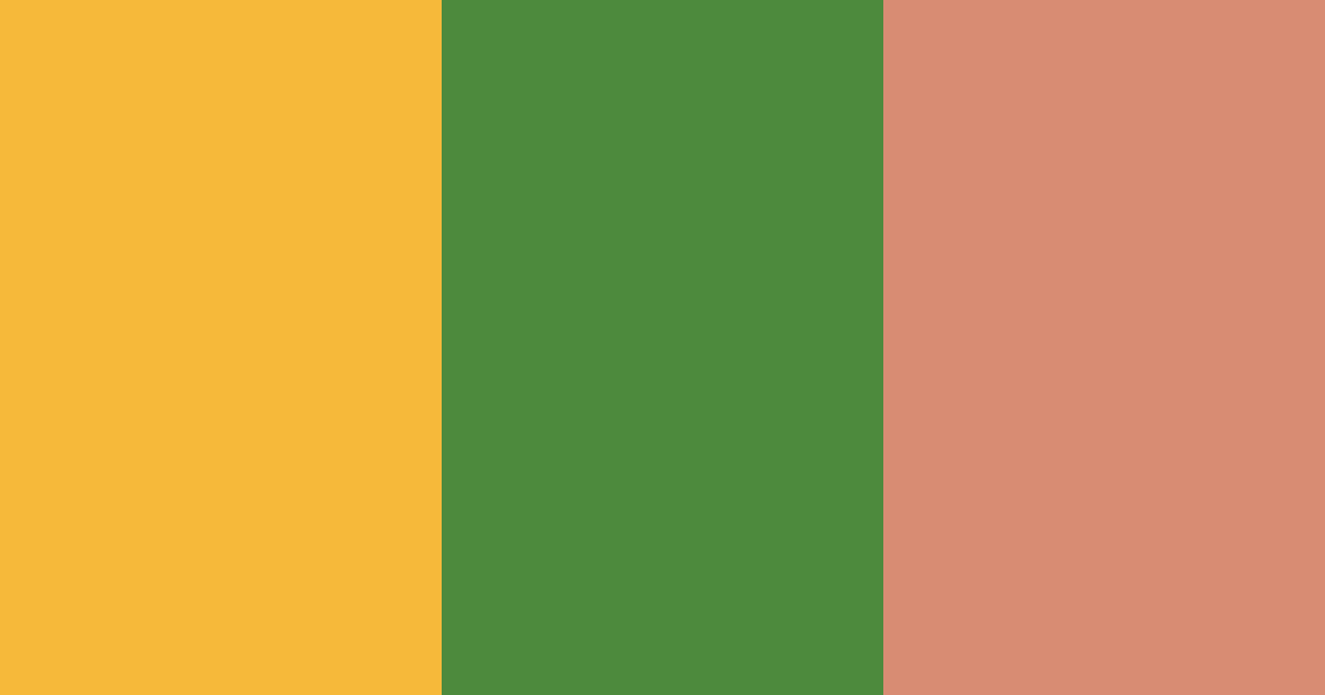 Download amber and velvet green color palette PNG image (landscape)
