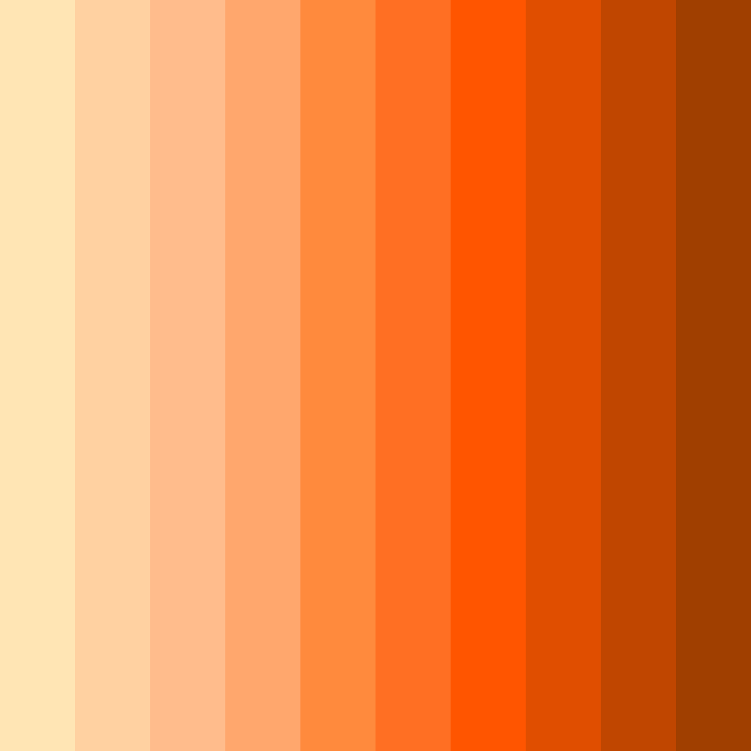 Download peachy sunrise color palette PNG image (square)
