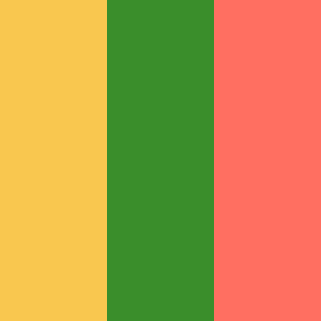 Download sunset garden color palette PNG image (square)