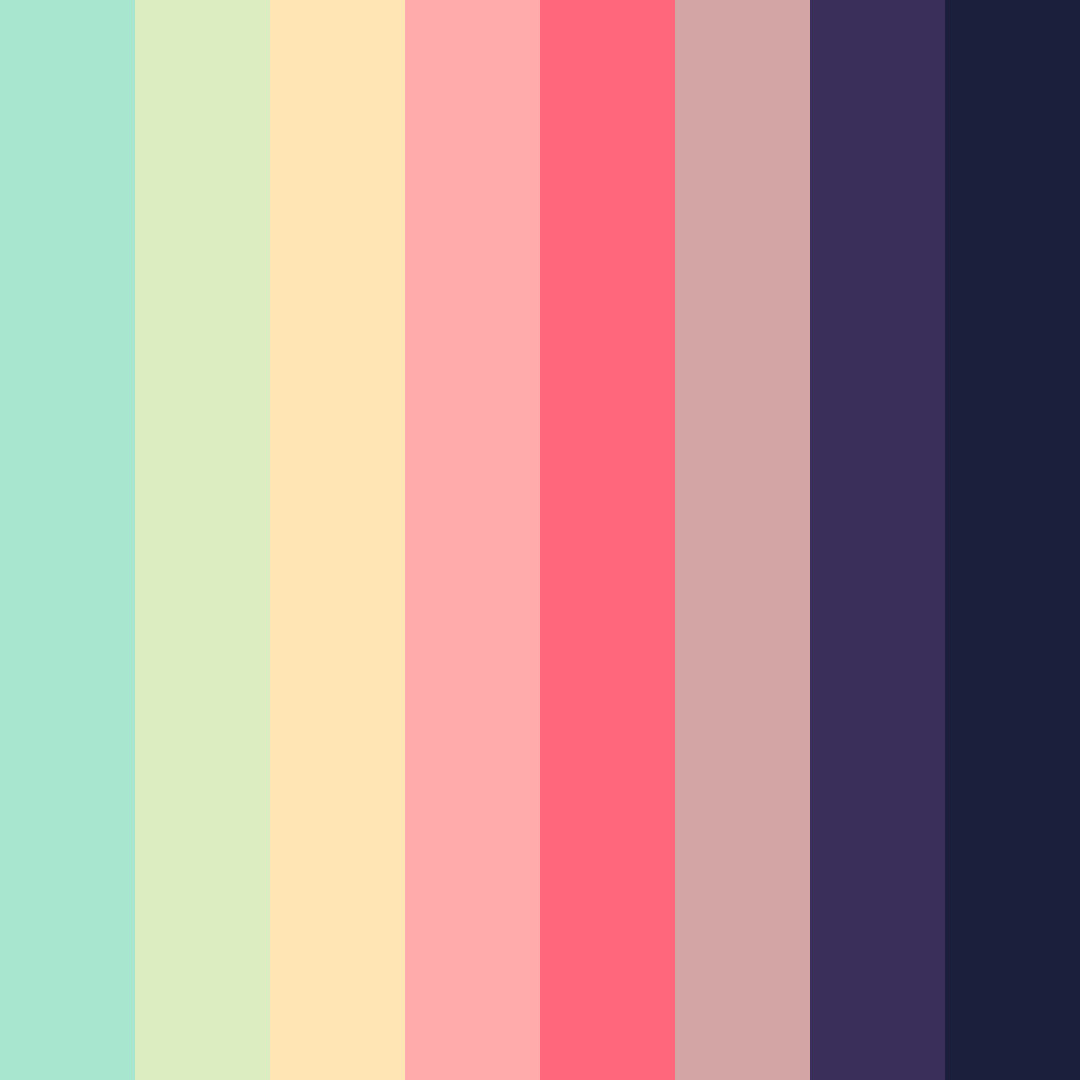 Download boundless horizons color palette PNG image (square)