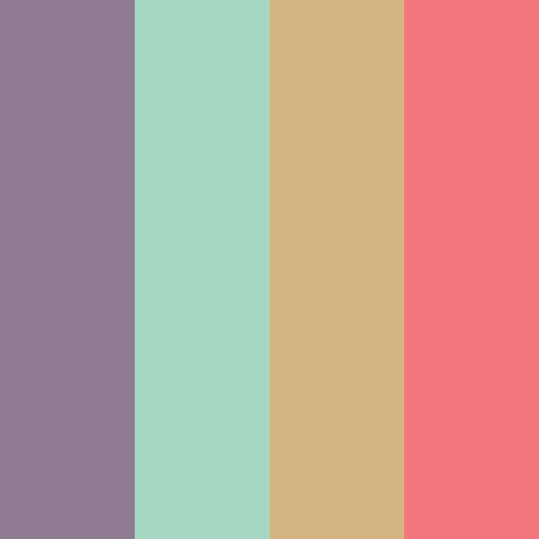 Download muted lavender spring color palette PNG image (square)