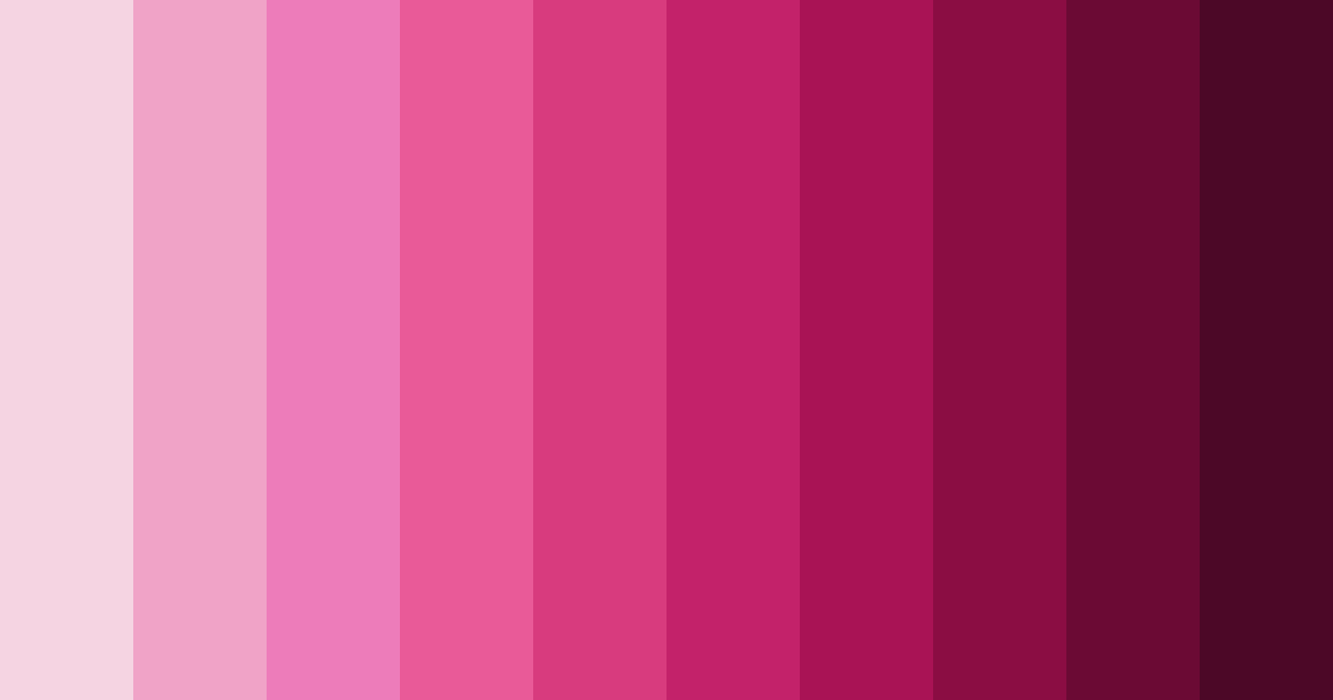 Download cute pink color palette PNG image (landscape)