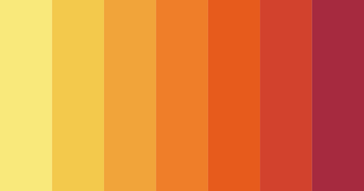 Download festival fiesta color palette PNG image (landscape)