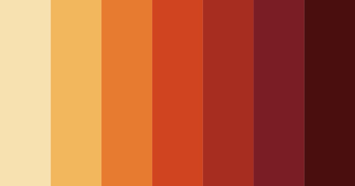 Download spanish red color palette PNG image (landscape)