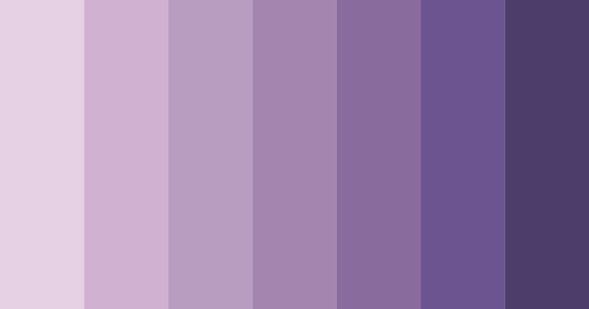 Download wisteria shades color palette PNG image (landscape)