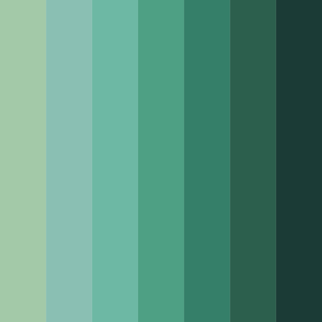 Download dark green forest color palette PNG image (square)