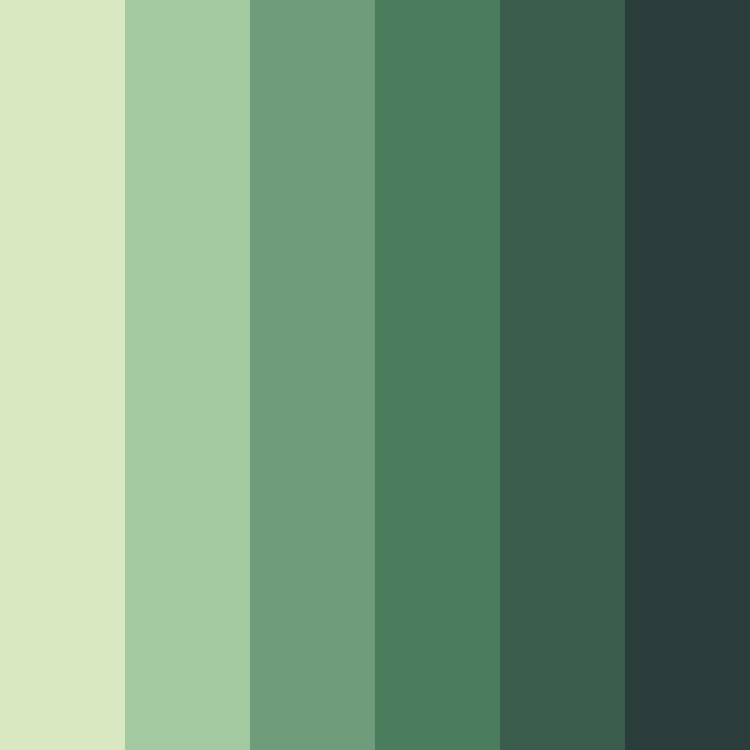 Download verdant horizons color palette PNG image (square)
