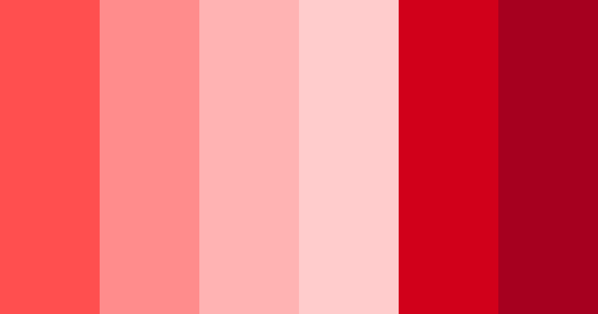 Download crimson shades color palette PNG image (landscape)