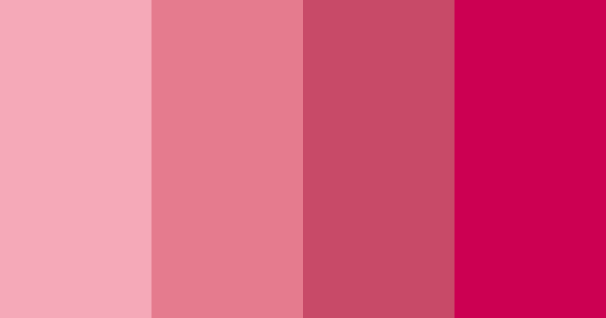 Download rose red color palette PNG image (landscape)