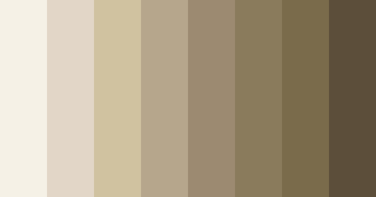 Download muted beige tones color palette PNG image (landscape)