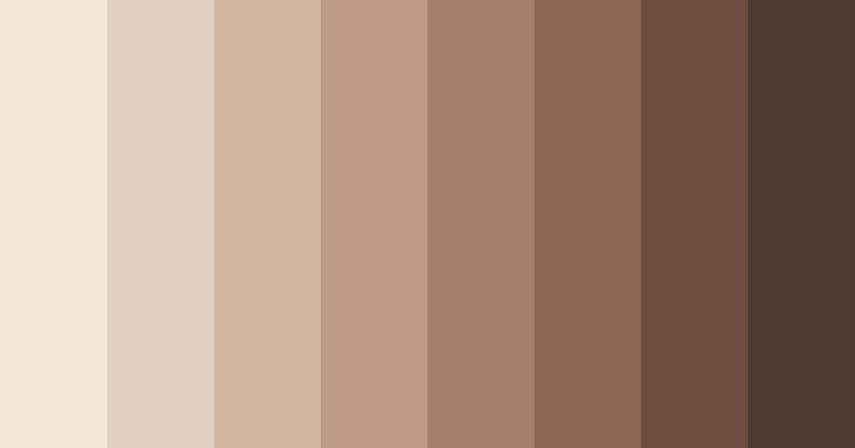 Download muted beige tones color palette PNG image (landscape)