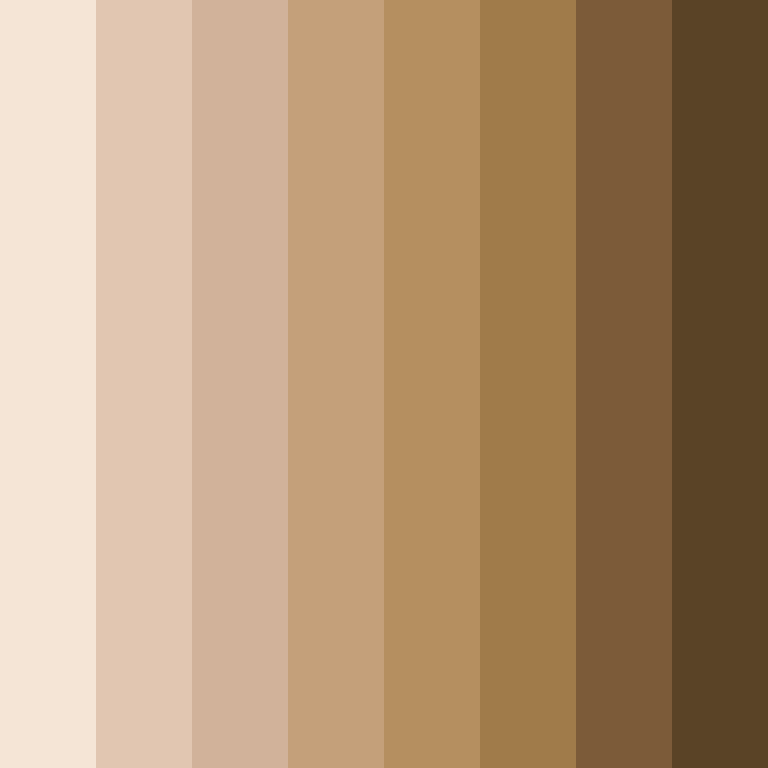 Download muted beige harmony color palette PNG image (square)