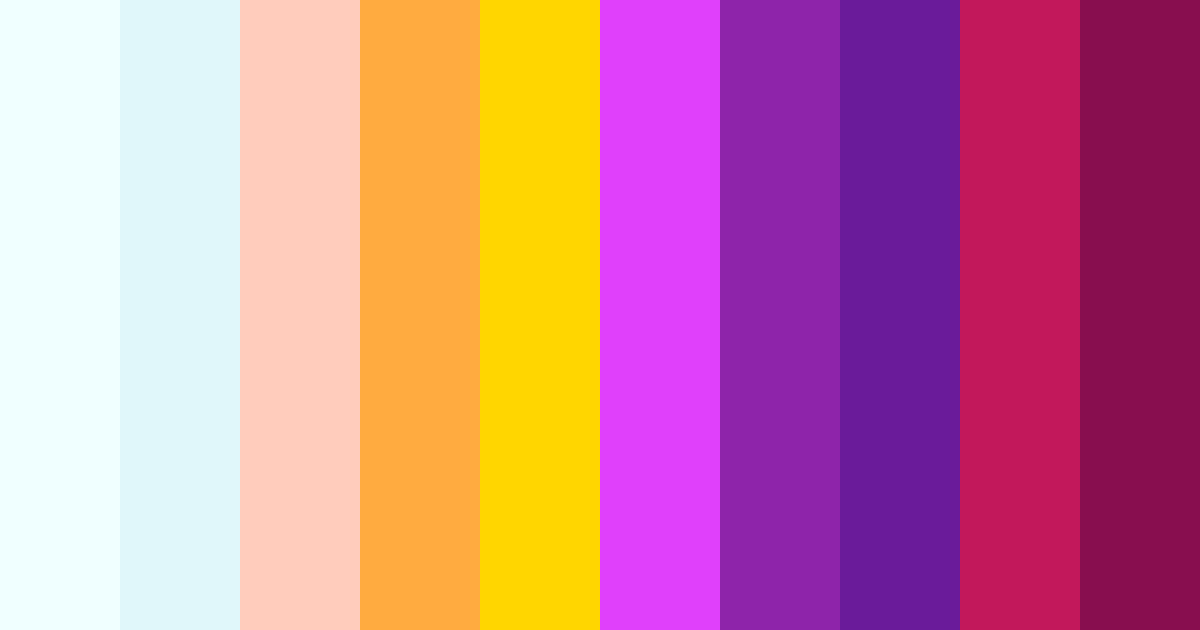 Download electric sunset bliss color palette PNG image (landscape)