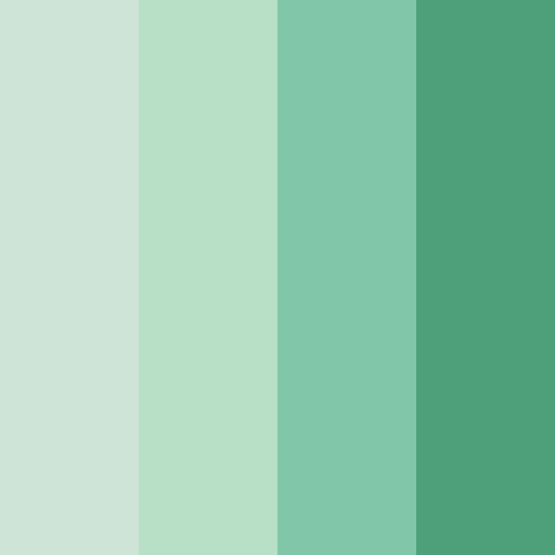 Download serene forest whisper color palette PNG image (square)