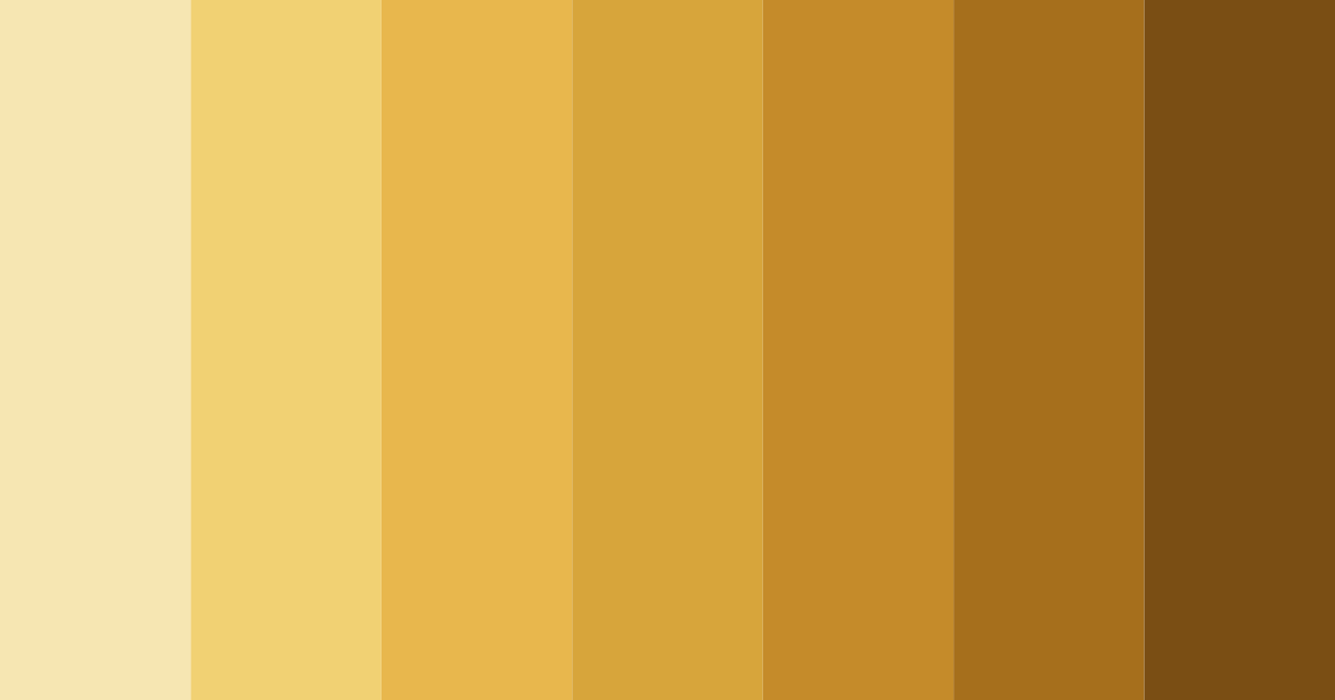Download golden embrace color palette PNG image (landscape)