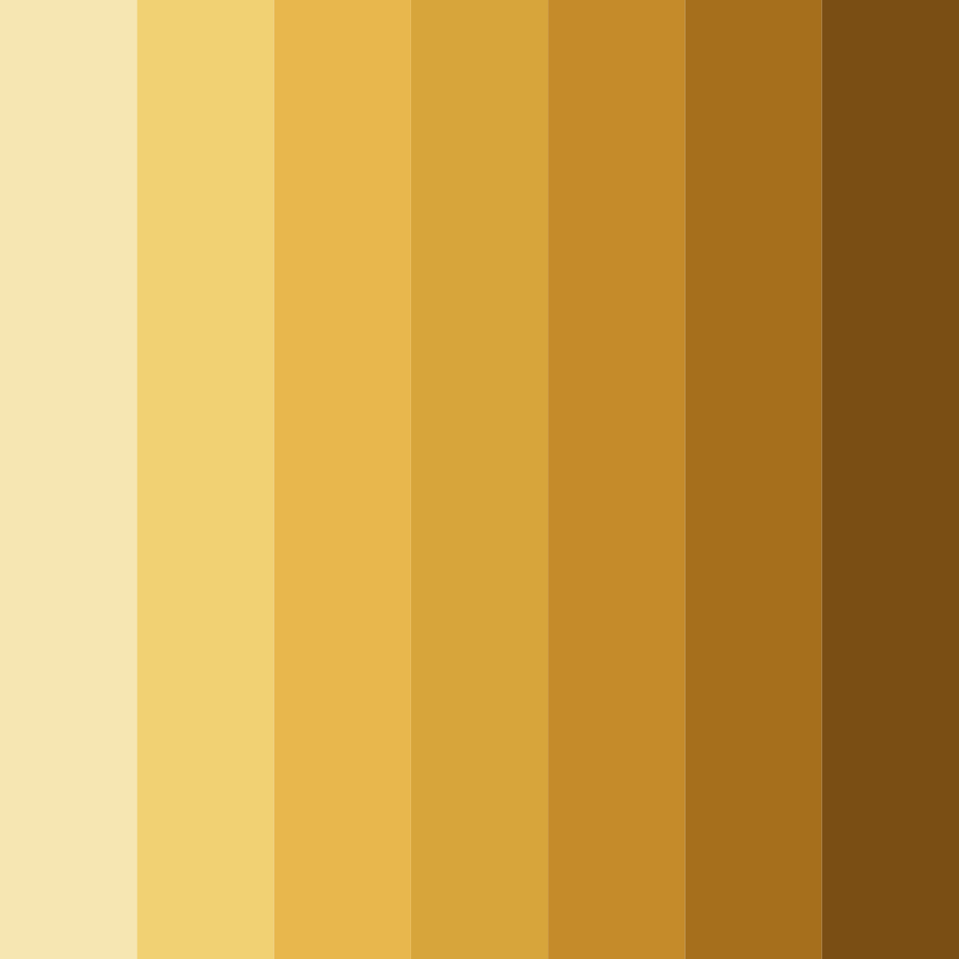 Download golden embrace color palette PNG image (square)