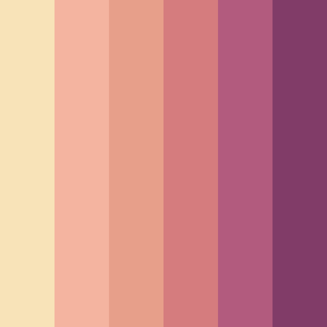 Download vintage pink color palette PNG image (square)