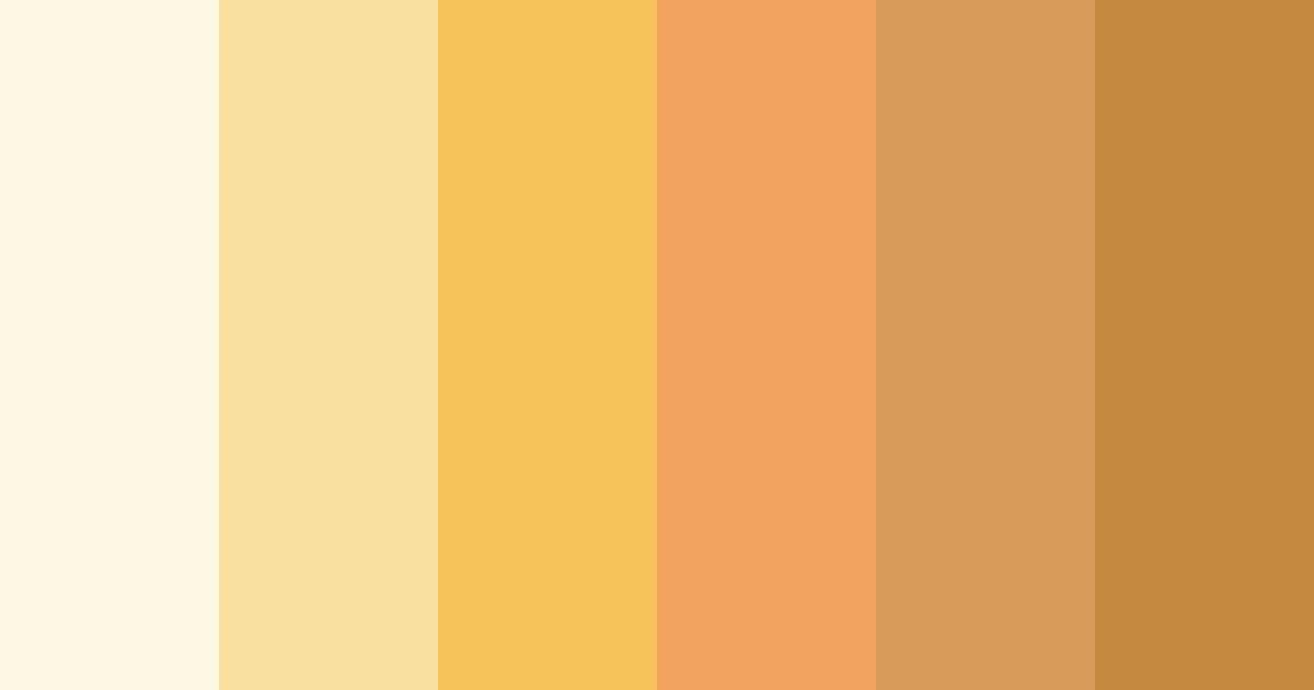 Download creamy elegance color palette PNG image (landscape)