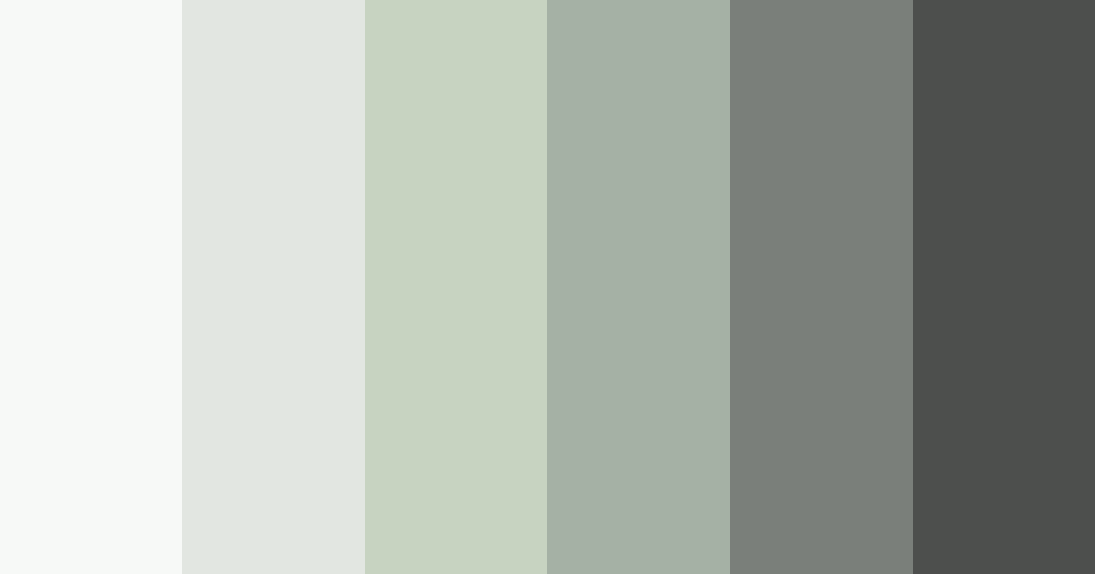 Download shades of alabaster color palette PNG image (landscape)