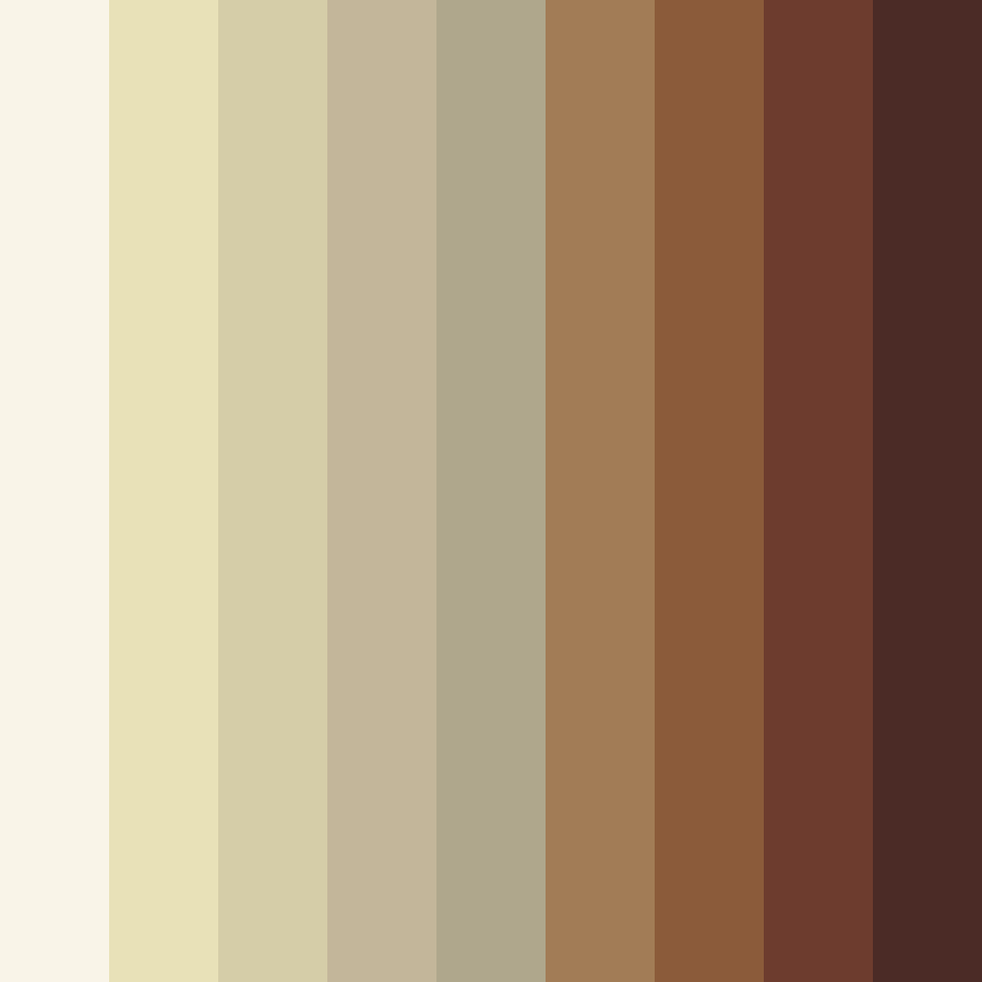 Download beige tones color palette PNG image (square)