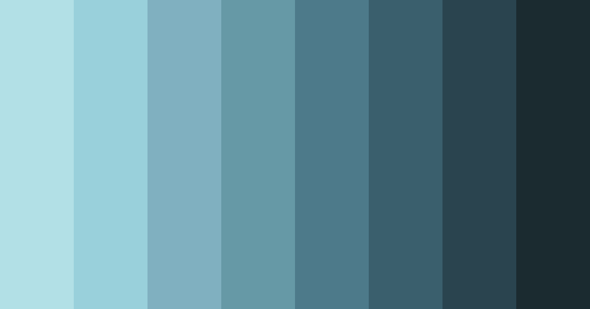 Download blue serenity color palette PNG image (landscape)