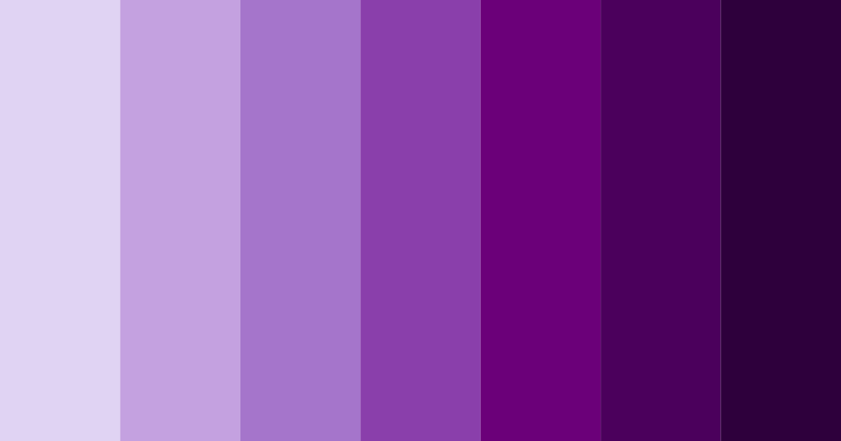 Download mystic violet dreams color palette PNG image (landscape)