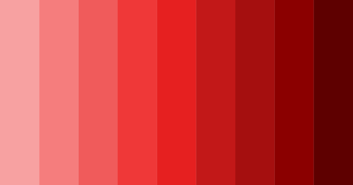 Download scarlet shades color palette PNG image (landscape)
