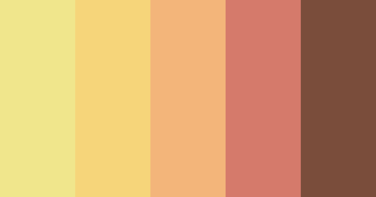 Download warm earth tones color palette PNG image (landscape)