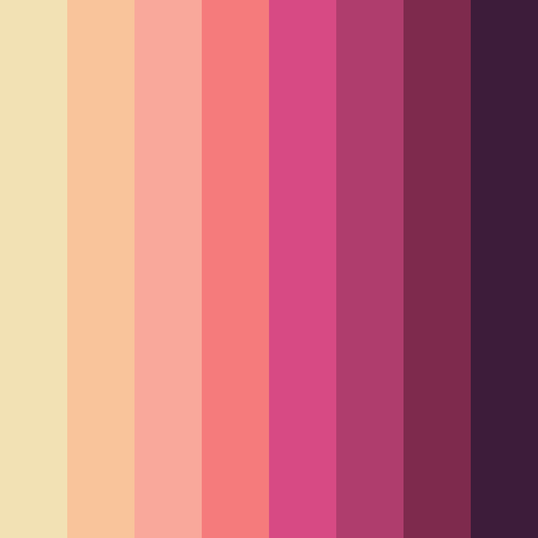 Download tangerine twilight color palette PNG image (square)