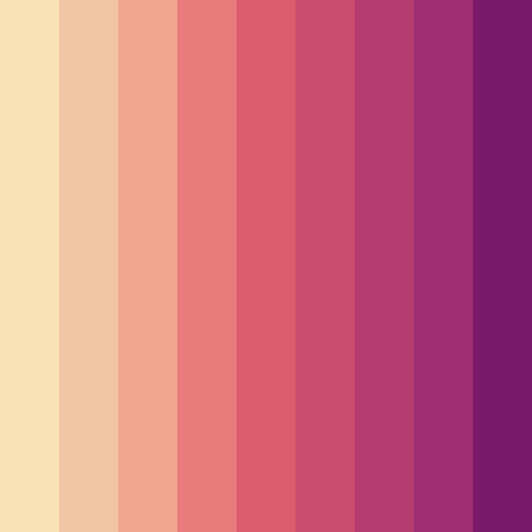 Download pink sunday color palette PNG image (square)