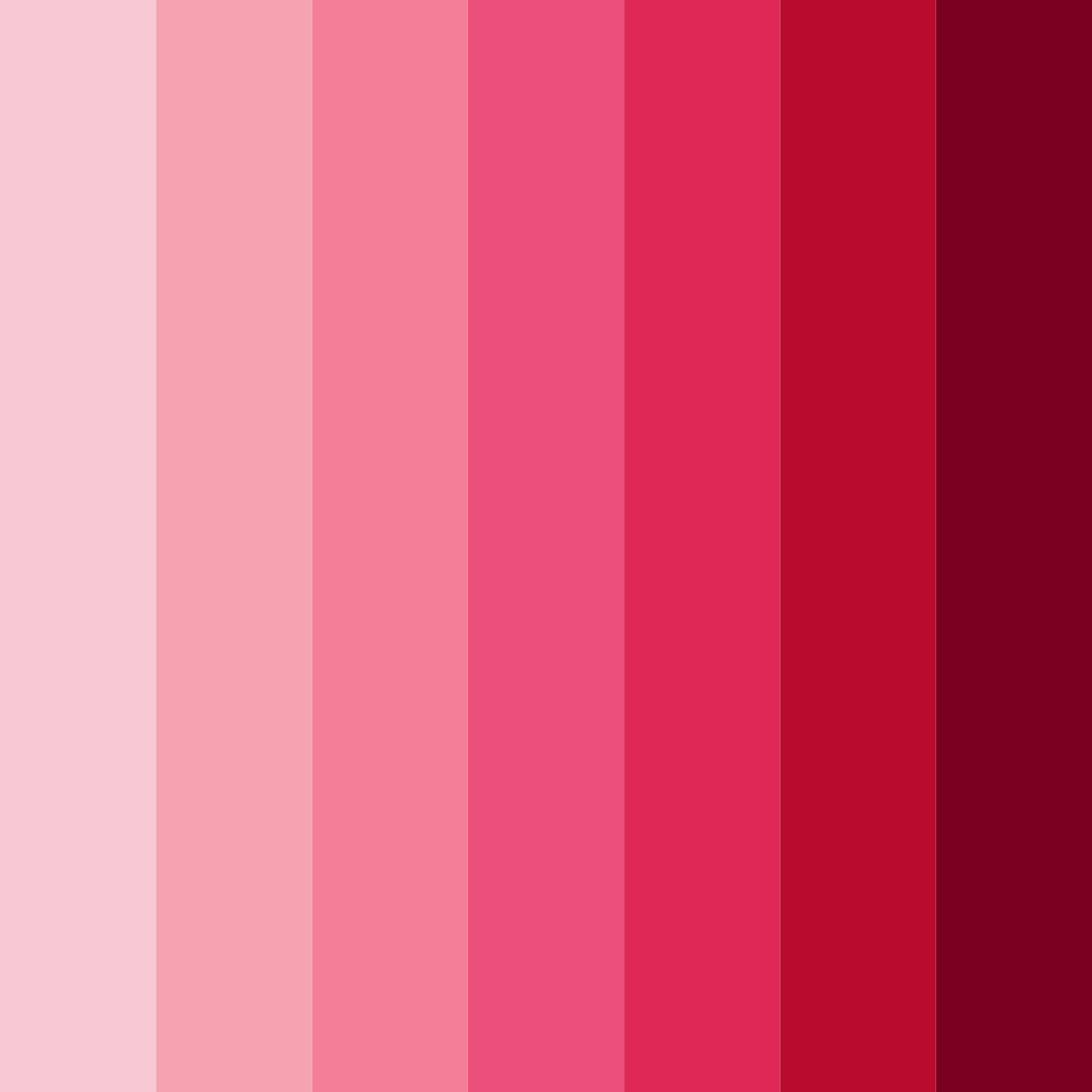 Download cherry blossom color palette PNG image (square)