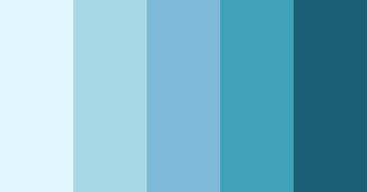 Download blue december color palette PNG image (landscape)