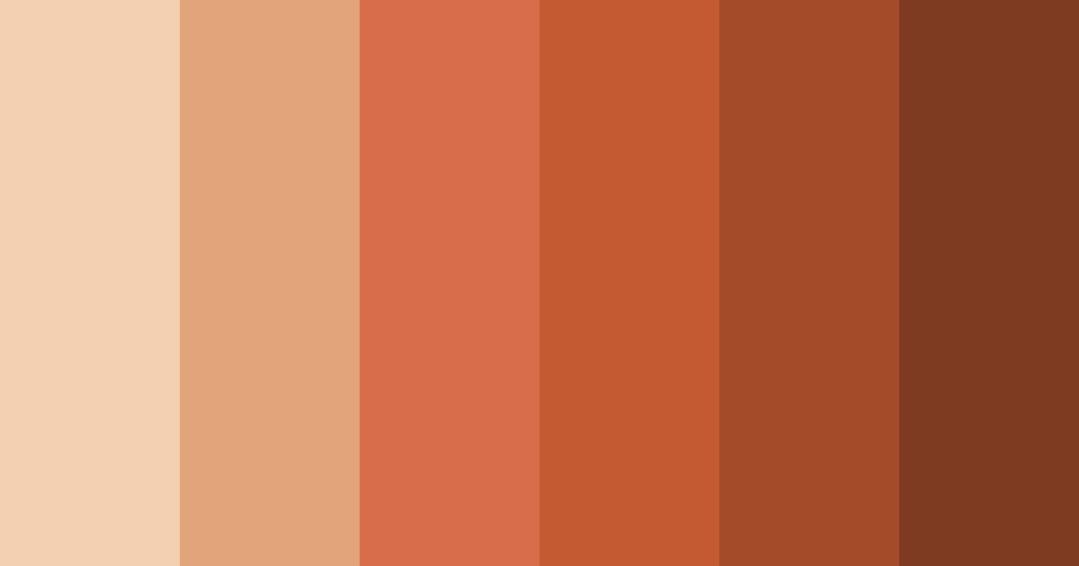 Download cinnamon spice dream color palette PNG image (landscape)